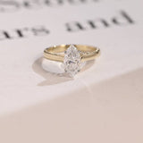 Stunning 1.0 - 2.0 CT Marquise Moissanite Engagement Ring Solitaire Style 1
