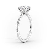 1.0 CT Radiant Moissanite Pave Setting Engagement Ring - farrellouise