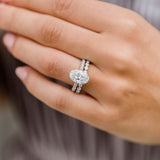 Oval Pave Lab Grown Diamond Engagement Ring