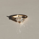 Solitaire Engagement Ring Featuring 1.5 CT Pear Moissanite 1