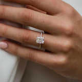 Radiant Pave Lab Grown Diamond Engagement Ring