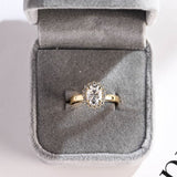 Stunning 1.0 - 2.0 CT Oval Moissanite Engagement Ring with Halo Design 5