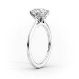 Hidden Halo Engagement Ring Featuring 1.50 CT Oval Moissanite 2