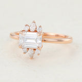 Emerald Cluster Lab-Grown Diamond Engagement Ring