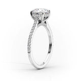 Hidden Halo Engagement Ring Featuring 2.50 CT Oval Moissanite 2