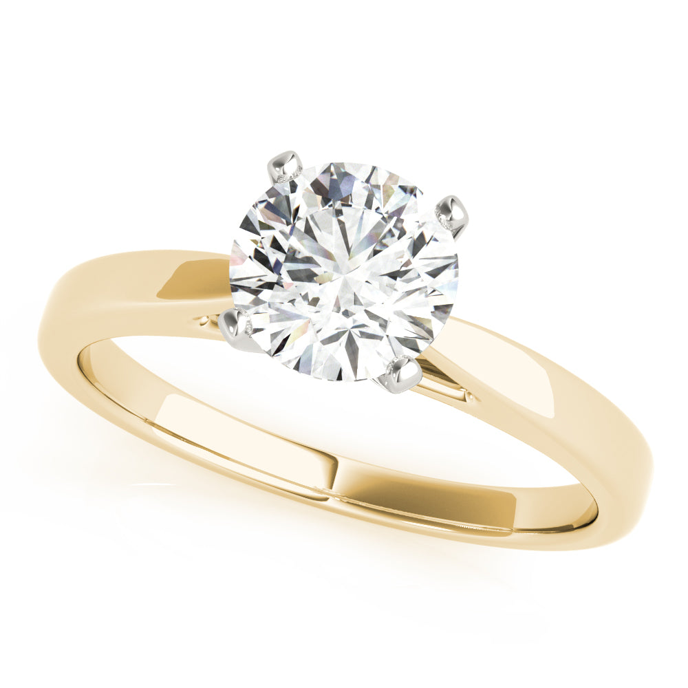 1.50 CT Round Shaped Moissanite Engagement Ring 6