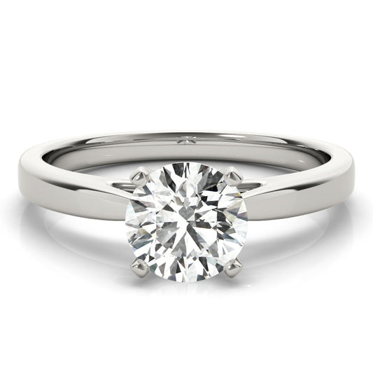 1.50 CT Round Shaped Moissanite Engagement Ring 1