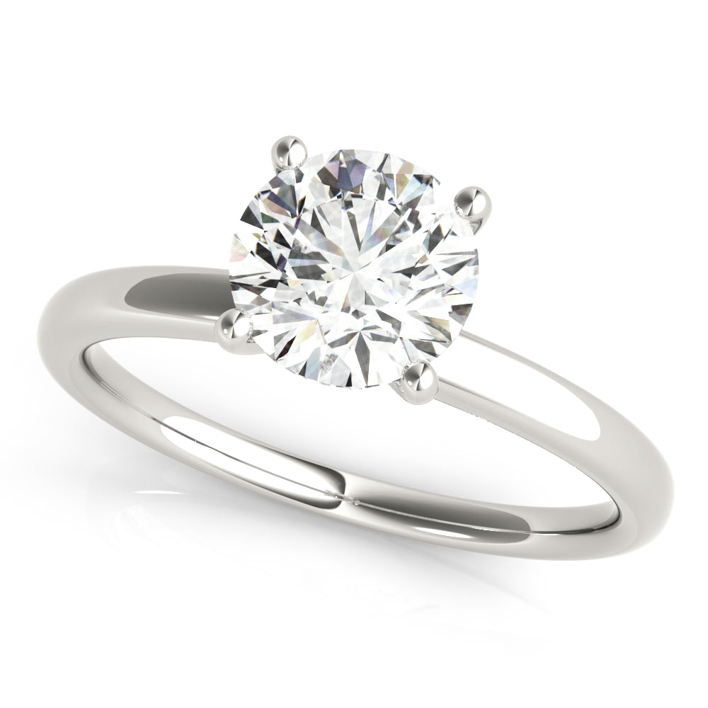 1.20 CT Round Shaped Moissanite Engagement Ring In Multi Stone Design 3