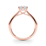 1.0 CT Round Shaped Moissanite Engagement Ring In Solitaire 8