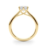 1.0 CT Round Shaped Moissanite Engagement Ring In Solitaire 13