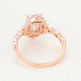 Emerald Vintage Art Deco Lab-Grown Diamond Engagement Ring