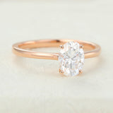 Oval Solitaire Lab-Grown Diamond Engagement Ring