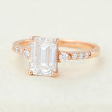 Emerald Pave Lab-Grown Diamond Engagement Ring