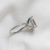 Radiant Pave Lab Grown Diamond Engagement Ring