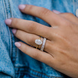 Oval Hidden Halo Lab Grown Diamond Engagement Ring