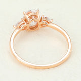 Oval Three Stone Lab-Grown Diamond Engagement Ring