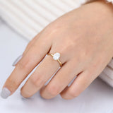 Oval Solitaire Lab-Grown Diamond Engagement Ring