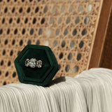 1.80 CT Oval Moissanite Three Stone Engagement Ring - farrellouise