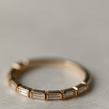 Half Eternity Wedding Band Featuring 0.27 TCW Baguette Moissanite 2