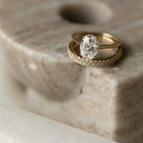 2.10 CT Oval Moissanite Solitaire Engagement Ring - farrellouise