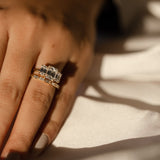 Half Eternity Wedding Band Featuring 0.27 TCW Baguette Moissanite 7