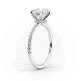 Hidden Halo Engagement Ring Featuring 2.0 CT Round Moissanite 2