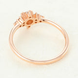 Round Cluster Lab-Grown Diamond Engagement Ring