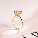 Stunning 1.0 - 2.0 CT Oval Moissanite Engagement Ring with Solitaire Design 7