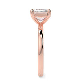 Hidden Halo Engagement Ring Featuring 2.45 CT Emerald Moissanite 9