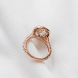 Cushion Halo & Pave Lab Grown Diamond Engagement Ring