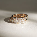 Half Eternity Wedding Band Featuring 0.40 TCW Round  Moissanite 6