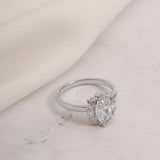 Stunning 1.0 - 2.0 CT Marquise Moissanite Engagement Ring with Cluster Design 3