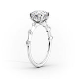 Hidden Halo Engagement Ring Featuring 1.0 CT Pear Moissanite 2