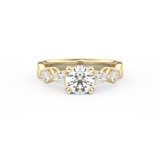 Round Cluster Lab Grown Diamond Engagement Ring