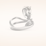 1.52 CT Round Shaped Halo & Pave Double Shank Moissanite Engagement Ring