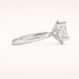 1.5 CT Oval Shaped Halo Moissanite Engagement Ring