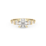 Round Cluster Lab Grown Diamond Engagement Ring