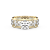 Round Multi Stone Lab Grown Diamond Engagement Ring
