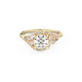 Round Cluster Lab Grown Diamond Engagement Ring
