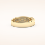 0.17 TCW Round Shaped Moissanite Channel Setting Men's Wedding Band