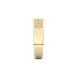 0.17 TCW Round Lab Grown Diamond Men's Wedding Band