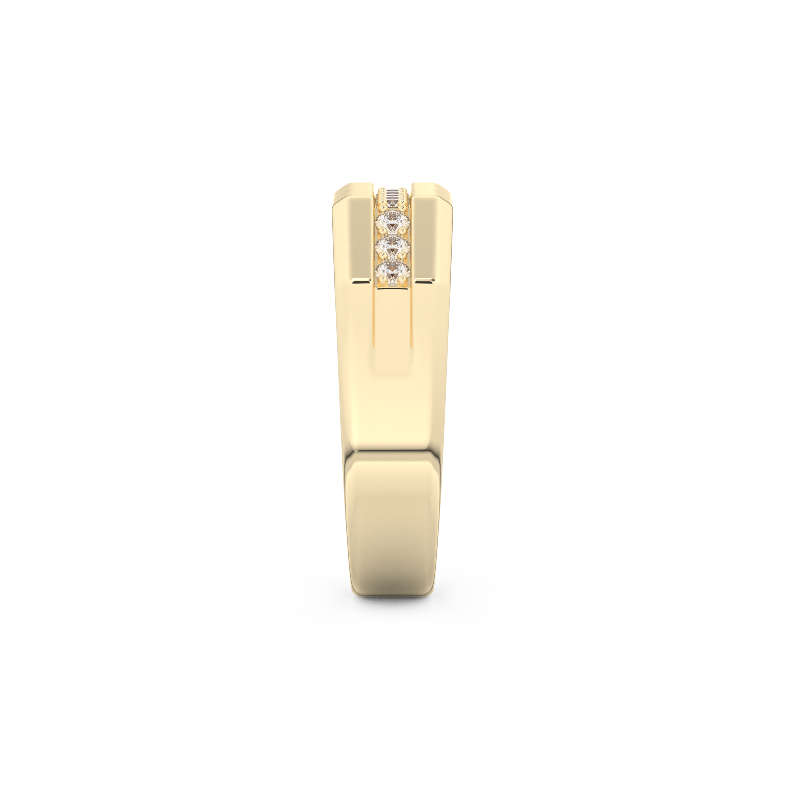 0.17 TCW Round Lab Grown Diamond Men's Wedding Band