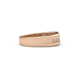 0.17 TCW Round Lab Grown Diamond Men's Wedding Band