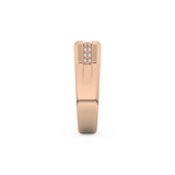 0.17 TCW Round Lab Grown Diamond Men's Wedding Band
