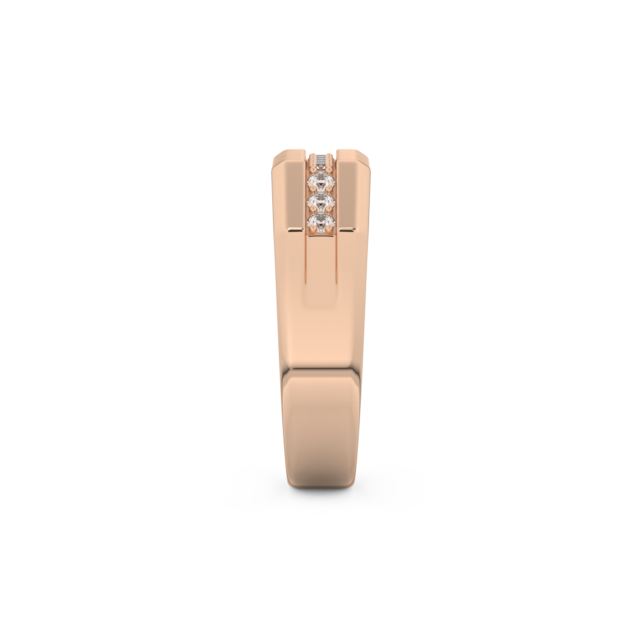 0.17 TCW Round Lab Grown Diamond Men's Wedding Band