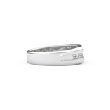 0.17 TCW Round Lab Grown Diamond Men's Wedding Band