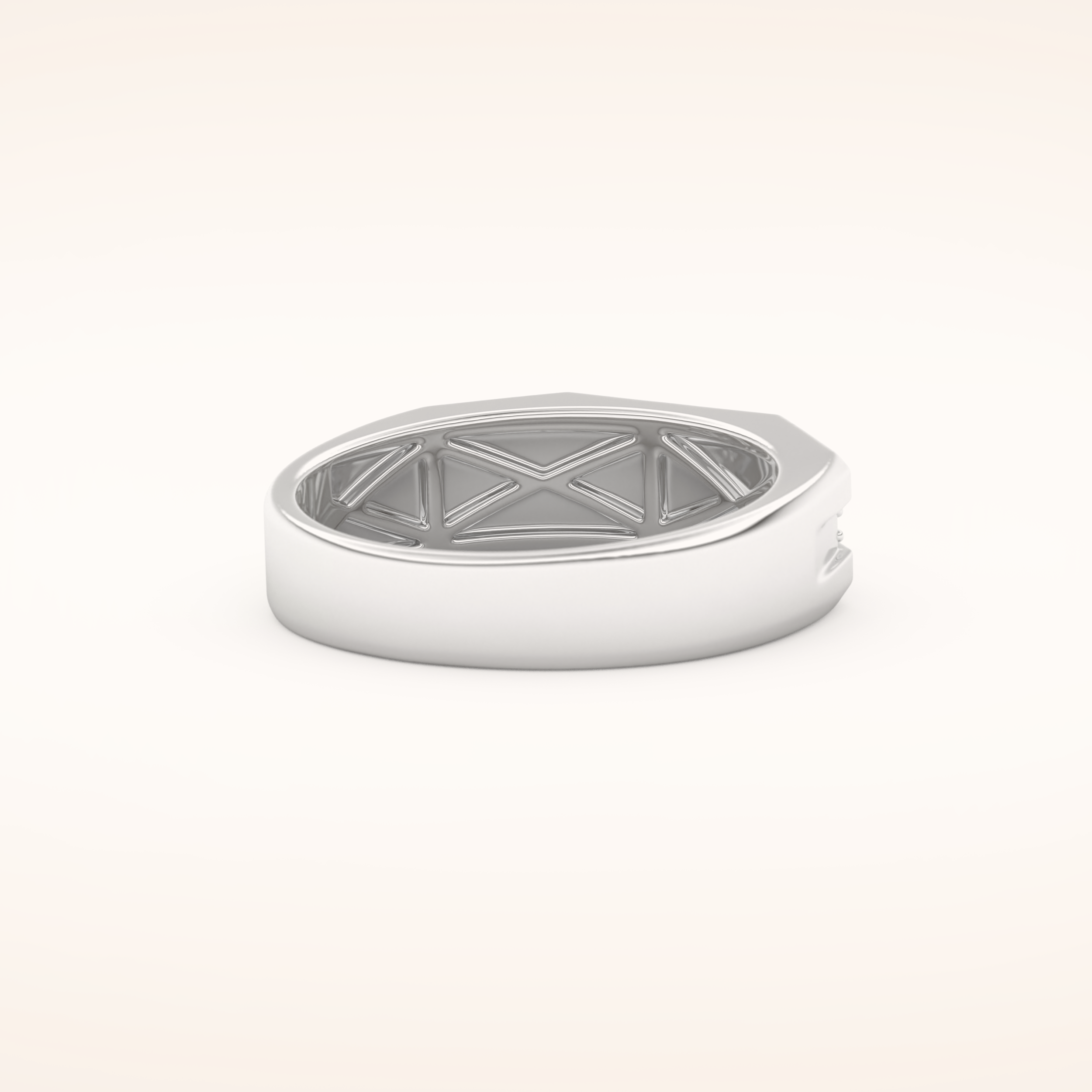 0.17 TCW Round Shaped Moissanite Channel Setting Men's Wedding Band