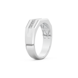 0.17 TCW Round Lab Grown Diamond Men's Wedding Band