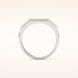 0.17 TCW Round Shaped Moissanite Channel Setting Men's Wedding Band