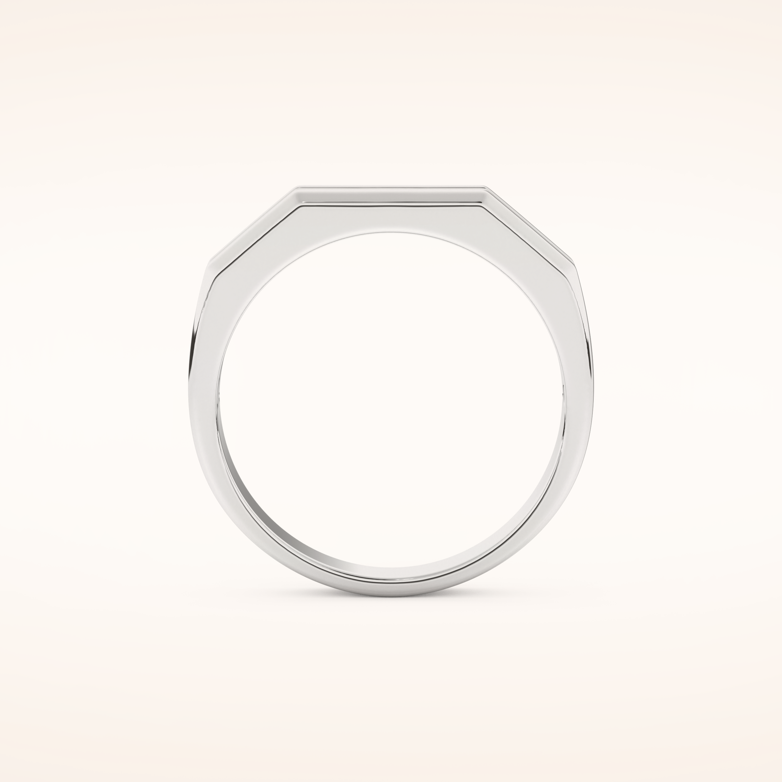 0.17 TCW Round Shaped Moissanite Channel Setting Men's Wedding Band
